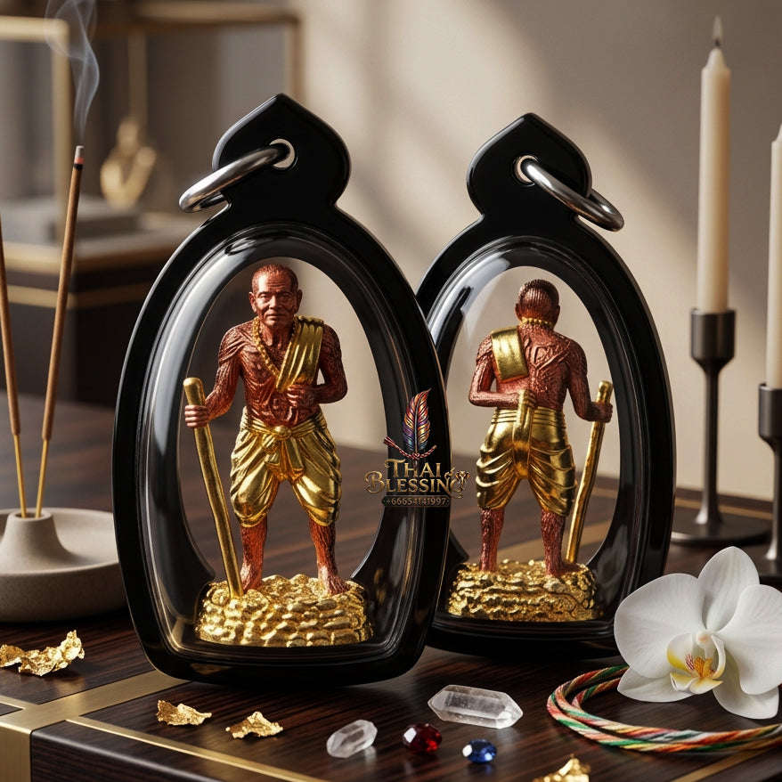 ✨ [The Sovereign of Infinite Protection & Unyielding Authority: The 2026 "Grand-Master" Copper-Gold Edition] Sacred "Pu Tuad Thong (The Sovereign Sage of Indestructible Presence)" – Special "Sacred Copper & Gold-Plated" Thai Blessing Co By