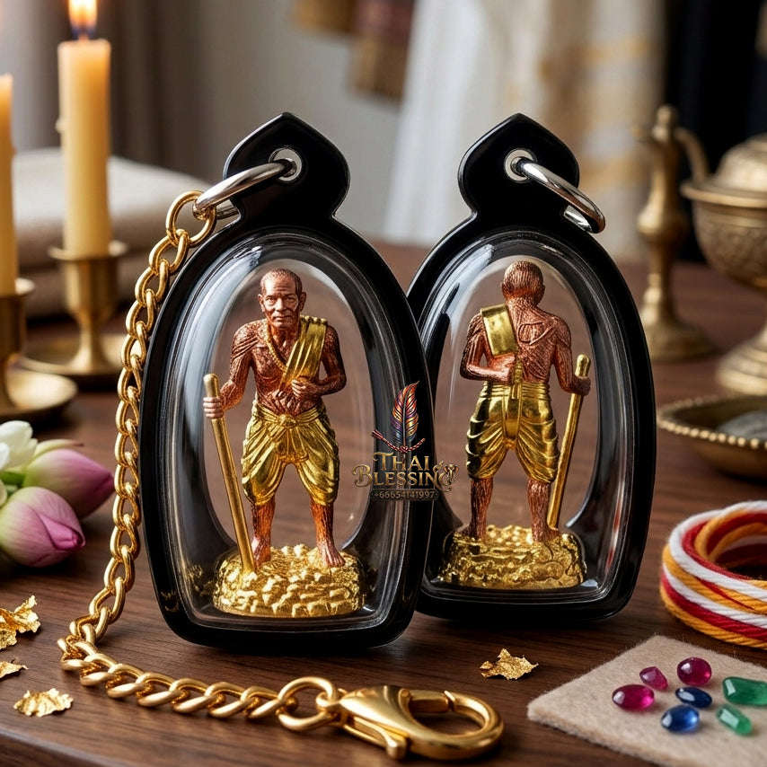 ✨ [The Sovereign of Infinite Protection & Unyielding Authority: The 2026 "Grand-Master" Copper-Gold Edition] Sacred "Pu Tuad Thong (The Sovereign Sage of Indestructible Presence)" – Special "Sacred Copper & Gold-Plated" Thai Blessing Co By