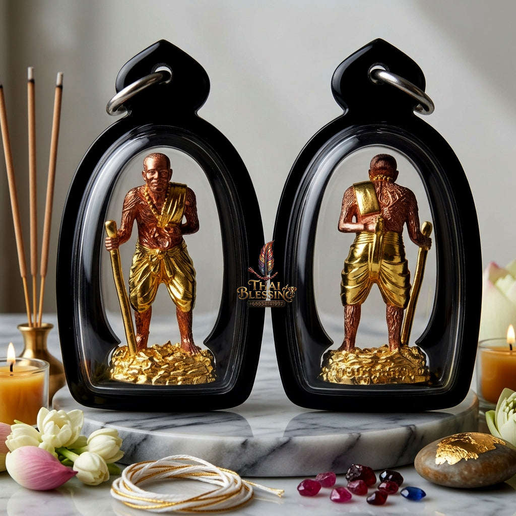 ✨ [The Sovereign of Infinite Protection & Unyielding Authority: The 2026 "Grand-Master" Copper-Gold Edition] Sacred "Pu Tuad Thong (The Sovereign Sage of Indestructible Presence)" – Special "Sacred Copper & Gold-Plated" Thai Blessing Co By