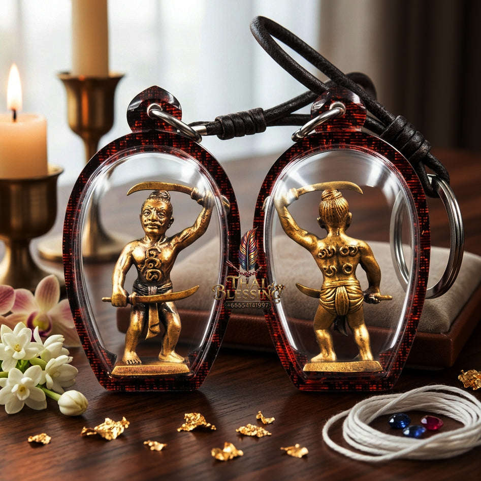 ✨ [The Sovereign of Infinite Protection & Unyielding Command: The 2026 "Grand-Master" Lanna Red-Satin Edition] Sacred "Hun-Phayon Mon-Lanna (The Sovereign Warrior-Sentinel of the Ancient North)" – Special "Red-Satin Occult Alloy" Thai Blessing