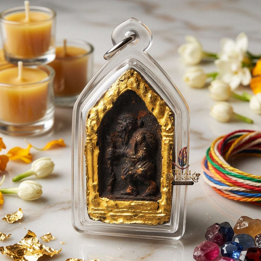 ✨ [The Sovereign of Infinite Provision: The 2016 Master-Edition] Sacred "Chuchok Khor Mia" (The Master of Manifestation & Acquisition) – Special "Jindamanee Herb Powder" Matrix – Encased with "Cupid’s Matrimonial" Thai Blessing Co By RURUECHA