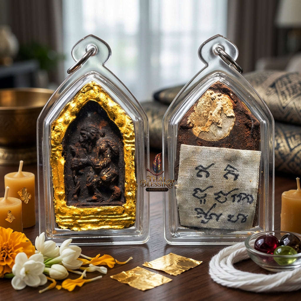 ✨ [The Sovereign of Infinite Provision: The 2016 Master-Edition] Sacred "Chuchok Khor Mia" (The Master of Manifestation & Acquisition) – Special "Jindamanee Herb Powder" Matrix – Encased with "Cupid’s Matrimonial" Thai Blessing Co By RURUECHA