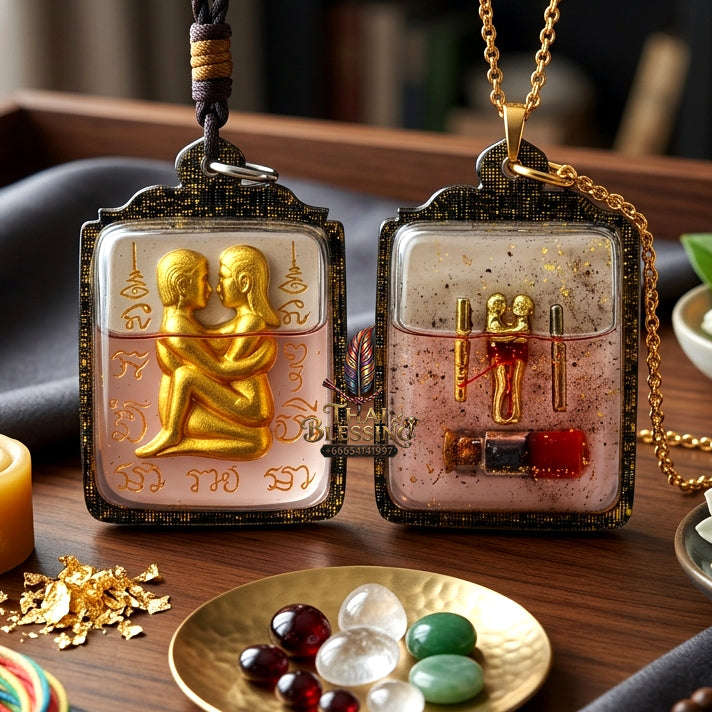 ✨ [The Sovereign of Infinite Purity: Master-Oil Edition] Sacred "Inn Khu Ruai Saneh" (The Couple of Abundant Charm) – Special "White Edition" – Master-Blessed by Lersi Ruai Chak Phet (2019) Thai Blessing Co By RURUECHA