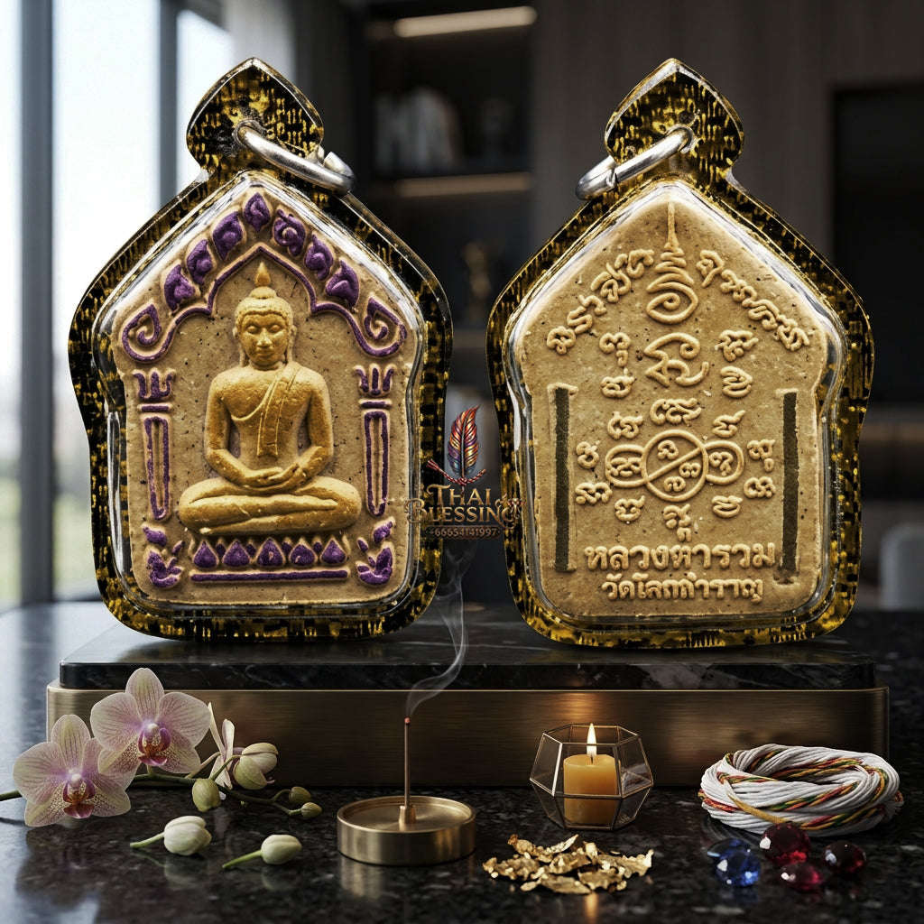 ✨ [The Sovereign of Infinite Romantic Authority & Commercial Dominance: The 2026 "Grand-Master" Edition] Sacred "Phra Khun Phaen Na Na Thong (The Sovereign Architect of Raw Desire & Prosperity)" – Special "Dawk Thong Herb & Dual-Silver Takrut"