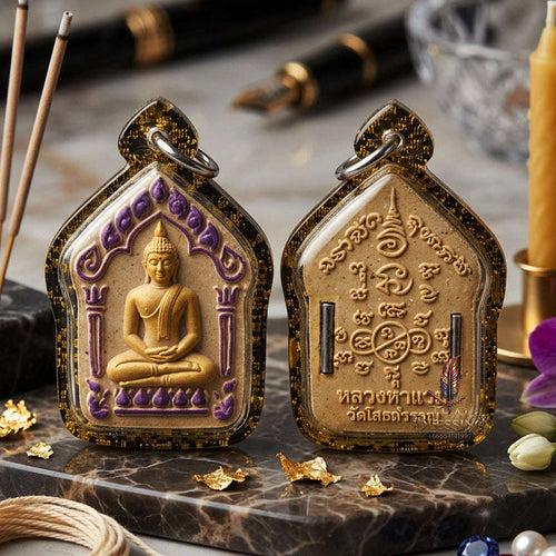 ✨ [The Sovereign of Infinite Romantic Authority & Commercial Dominance: The 2026 "Grand-Master" Edition] Sacred "Phra Khun Phaen Na Na Thong (The Sovereign Architect of Raw Desire & Prosperity)" – Special "Dawk Thong Herb & Dual-Silver Takrut"