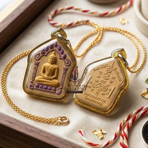 ✨ [The Sovereign of Infinite Romantic Authority & Commercial Dominance: The 2026 "Grand-Master" Edition] Sacred "Phra Khun Phaen Na Na Thong (The Sovereign Architect of Raw Desire & Prosperity)" – Special "Dawk Thong Herb & Dual-Silver Takrut"