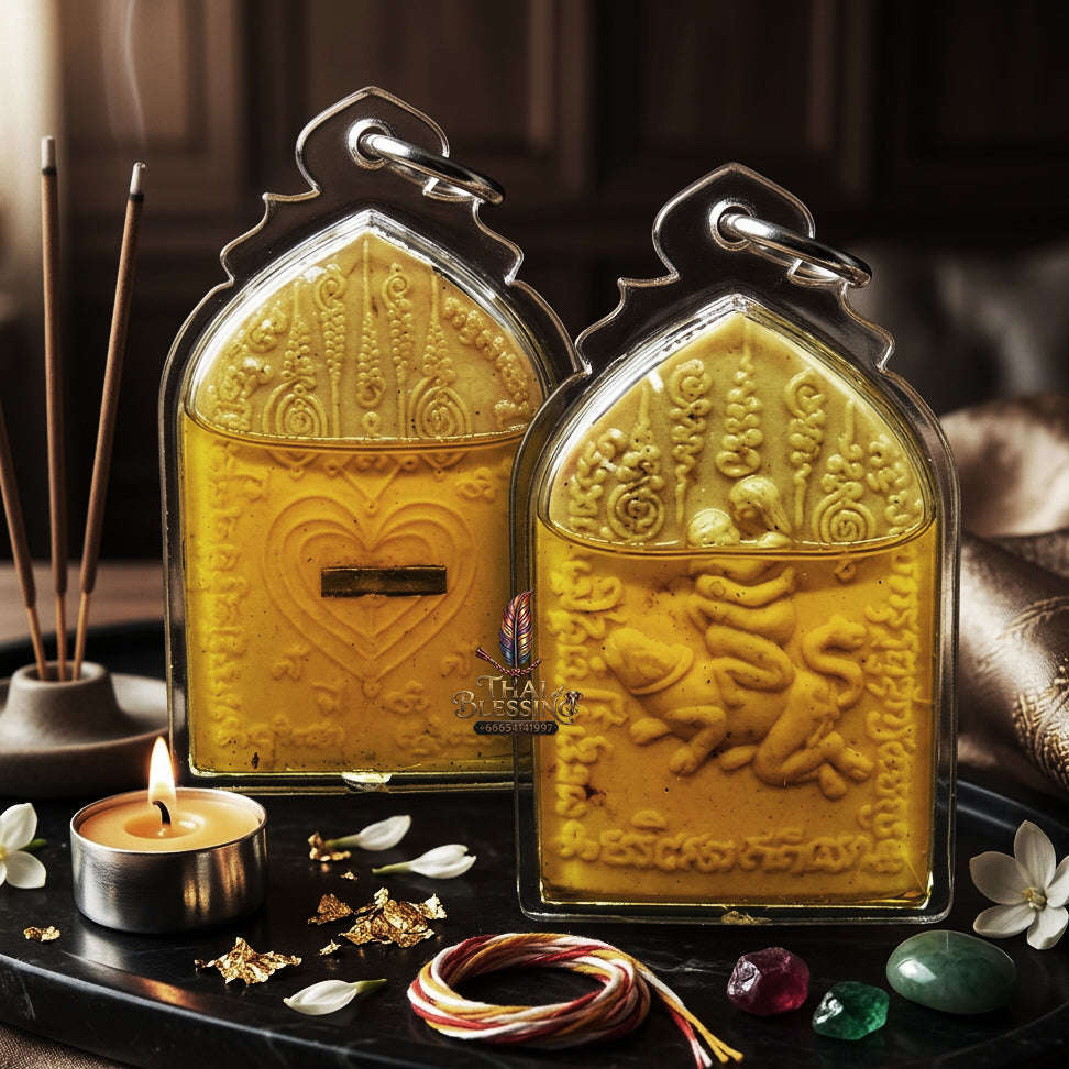✨ [The Sovereign of Infinite Romantic Authority & Primal Attraction: The 2026 "Grand-Master" Edition] Sacred "In Maha Sane (The Ultimate Lovers of Primal Desire)" – Special "Dawk Thong Herb & Double-Takrut Silver" Thai Blessing Co By RURUECHA