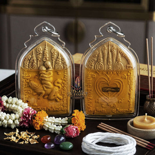 ✨ [The Sovereign of Infinite Romantic Authority & Primal Attraction: The 2026 "Grand-Master" Edition] Sacred "In Maha Sane (The Ultimate Lovers of Primal Desire)" – Special "Dawk Thong Herb & Double-Takrut Silver" Thai Blessing Co By RURUECHA