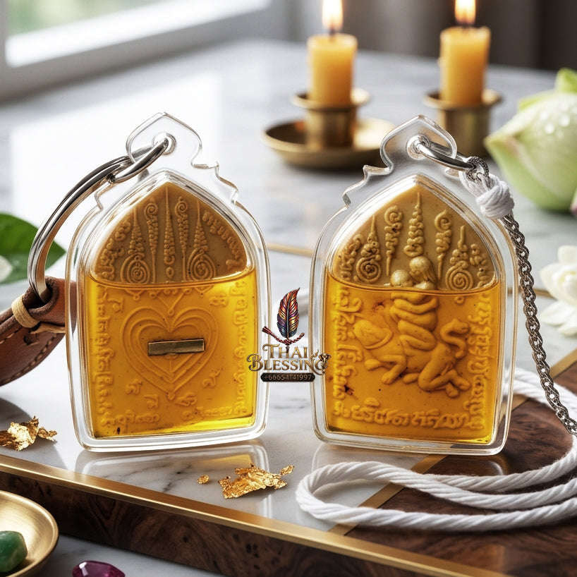 ✨ [The Sovereign of Infinite Romantic Authority & Primal Attraction: The 2026 "Grand-Master" Edition] Sacred "In Maha Sane (The Ultimate Lovers of Primal Desire)" – Special "Dawk Thong Herb & Double-Takrut Silver" Thai Blessing Co By RURUECHA