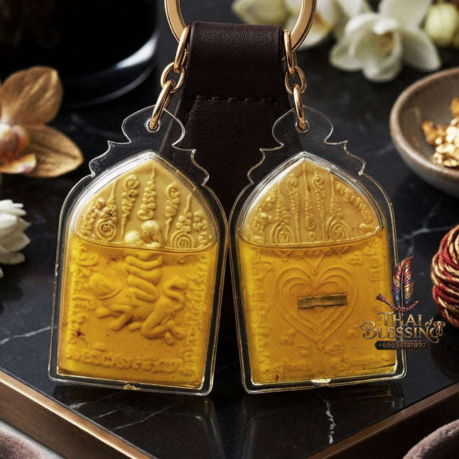 ✨ [The Sovereign of Infinite Romantic Authority & Primal Attraction: The 2026 "Grand-Master" Edition] Sacred "In Maha Sane (The Ultimate Lovers of Primal Desire)" – Special "Dawk Thong Herb & Double-Takrut Silver" Thai Blessing Co By RURUECHA