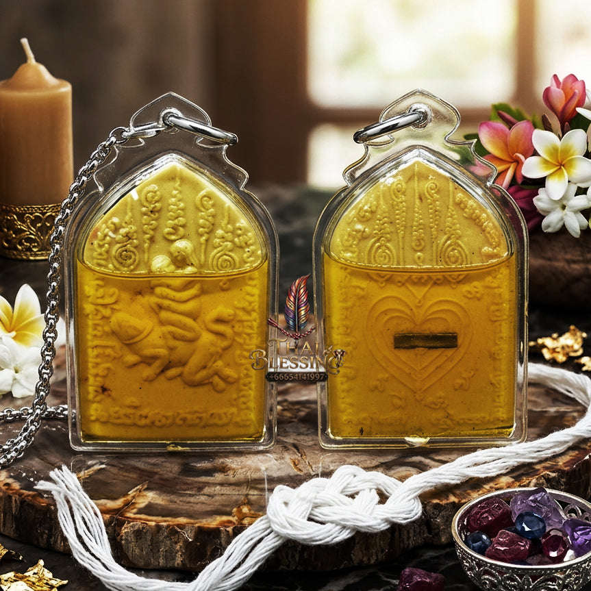 ✨ [The Sovereign of Infinite Romantic Authority & Primal Attraction: The 2026 "Grand-Master" Edition] Sacred "In Maha Sane (The Ultimate Lovers of Primal Desire)" – Special "Dawk Thong Herb & Double-Takrut Silver" Thai Blessing Co By RURUECHA