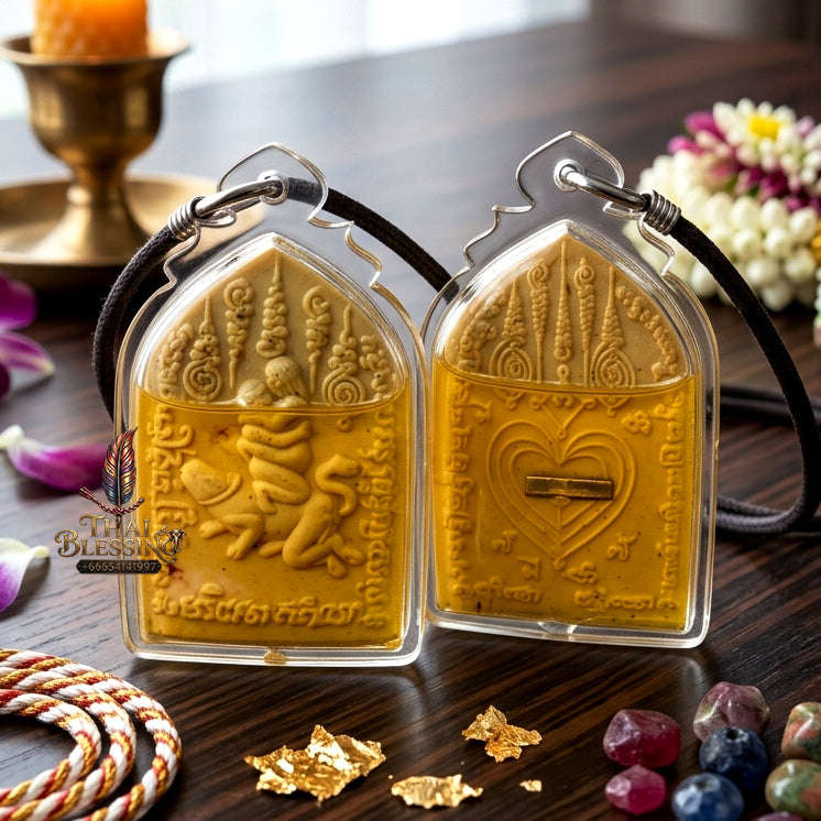 ✨ [The Sovereign of Infinite Romantic Authority & Primal Attraction: The 2026 "Grand-Master" Edition] Sacred "In Maha Sane (The Ultimate Lovers of Primal Desire)" – Special "Dawk Thong Herb & Double-Takrut Silver" Thai Blessing Co By RURUECHA