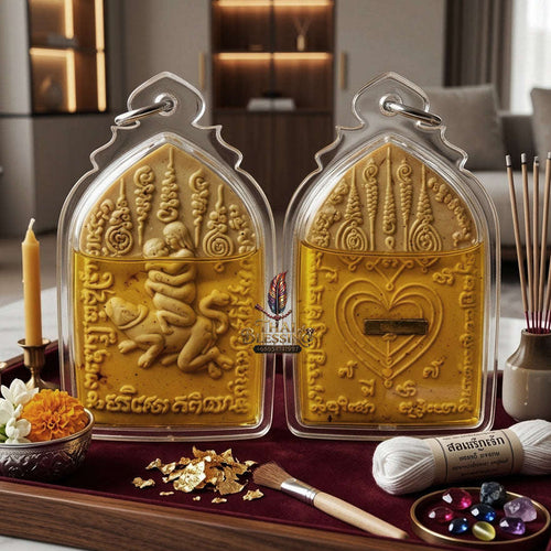✨ [The Sovereign of Infinite Romantic Authority & Primal Attraction: The 2026 "Grand-Master" Edition] Sacred "In Maha Sane (The Ultimate Lovers of Primal Desire)" – Special "Dawk Thong Herb & Double-Takrut Silver" Thai Blessing Co By RURUECHA