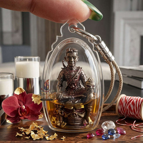 ✨ [The Sovereign of Infinite Romantic Command & Strategic Protection: The 2026 "Grand-Master" Edition] Sacred "Khun Phaen Chom Phrai (The Sovereign Overlord of Charismatic Spirits)" – Special "Samlit-Bronze & Maha Sane Oil" Thai Blessing Co By