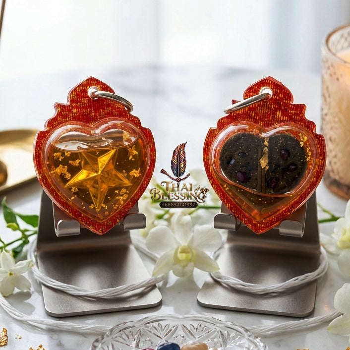 ✨ [The Sovereign of Infinite Romantic Gravity & Magnetic Union: The 2026 "Legacy-Elite" Edition] Sacred "Dao Huachai Nari (The Star of Feminine Heart-Magnetic Mastery)" – Special "Herb & Bone-Relic & Maha Sane Oil" Thai Blessing Co By RURUECHA