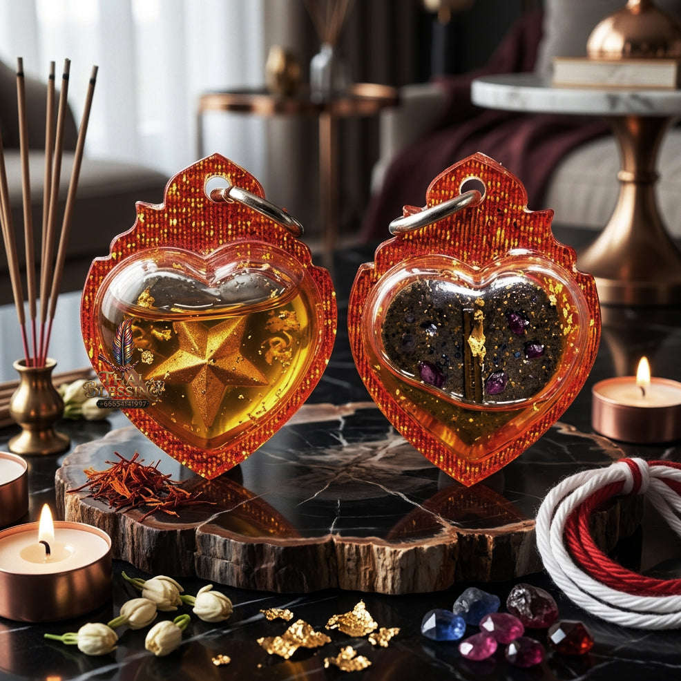 ✨ [The Sovereign of Infinite Romantic Gravity & Magnetic Union: The 2026 "Legacy-Elite" Edition] Sacred "Dao Huachai Nari (The Star of Feminine Heart-Magnetic Mastery)" – Special "Herb & Bone-Relic & Maha Sane Oil" Thai Blessing Co By RURUECHA
