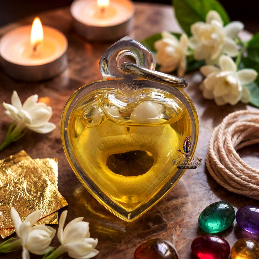 ✨ [The Sovereign of Infinite Romantic Harmony & Magnetic Union: The 2026 "Grand-Master" Edition] Sacred "In Ku (The Eternal Lovers)" – Special "White Charm-Powder & Ma Sep Nang Oil" Thai Blessing Co By RURUECHA