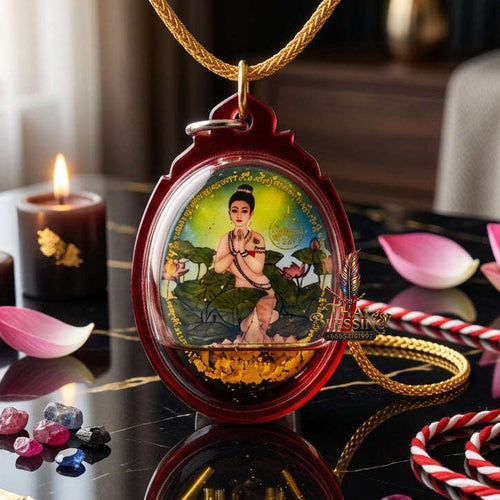 ✨ [The Sovereign of Infinite Romantic-Magnetism & Absolute Prosperity-Grace: The 2026 "Grand-Master" Sovereign Edition] Sacred "Locket Bua Bang Bai (The Sovereign Lotus of Hidden Desire & Unseen Fortune)" – Special "Love & Luck-Magnet" Thai