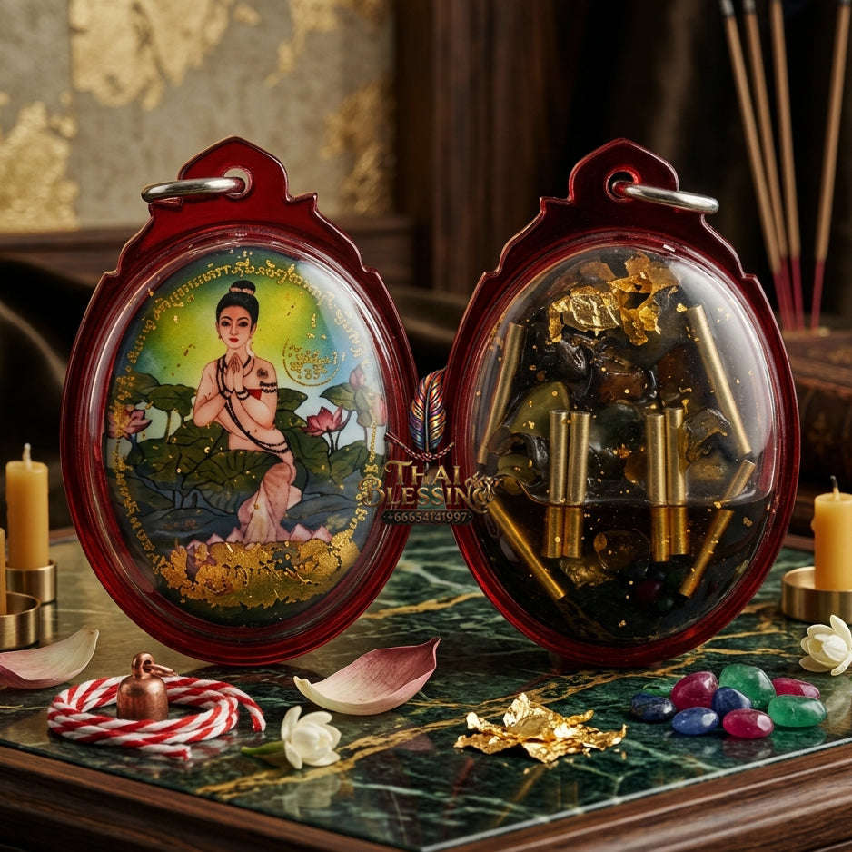 ✨ [The Sovereign of Infinite Romantic-Magnetism & Absolute Prosperity-Grace: The 2026 "Grand-Master" Sovereign Edition] Sacred "Locket Bua Bang Bai (The Sovereign Lotus of Hidden Desire & Unseen Fortune)" – Special "Love & Luck-Magnet" Thai