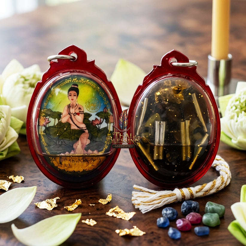 ✨ [The Sovereign of Infinite Romantic-Magnetism & Absolute Prosperity-Grace: The 2026 "Grand-Master" Sovereign Edition] Sacred "Locket Bua Bang Bai (The Sovereign Lotus of Hidden Desire & Unseen Fortune)" – Special "Love & Luck-Magnet" Thai