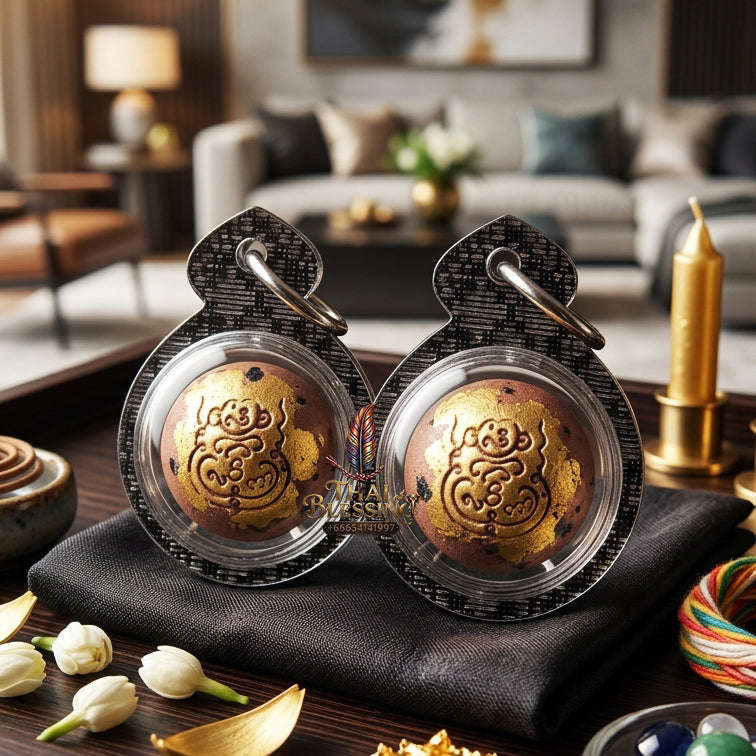 ✨ [The Sovereign of Infinite Social Influence & Absolute Verbal Command: The 2026 "Grand-Master" Edition] Sacred "Luk-om Na Na Thong (The Sovereign Sphere of Golden-Faced Radiance)" – Special "Sarika-Takrut & Enchantment-Herb" Thai Blessing Co