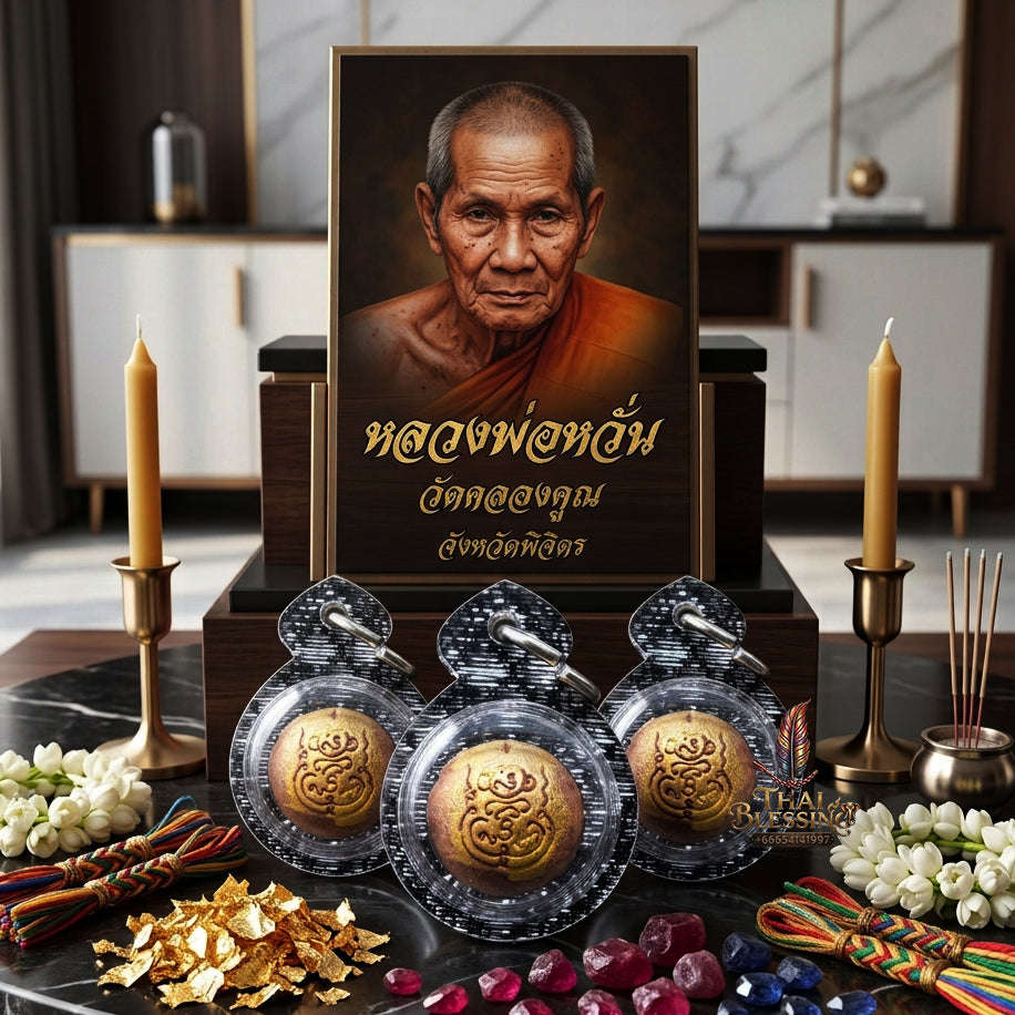 ✨ [The Sovereign of Infinite Social Influence & Absolute Verbal Command: The 2026 "Grand-Master" Edition] Sacred "Luk-om Na Na Thong (The Sovereign Sphere of Golden-Faced Radiance)" – Special "Sarika-Takrut & Enchantment-Herb" Thai Blessing Co