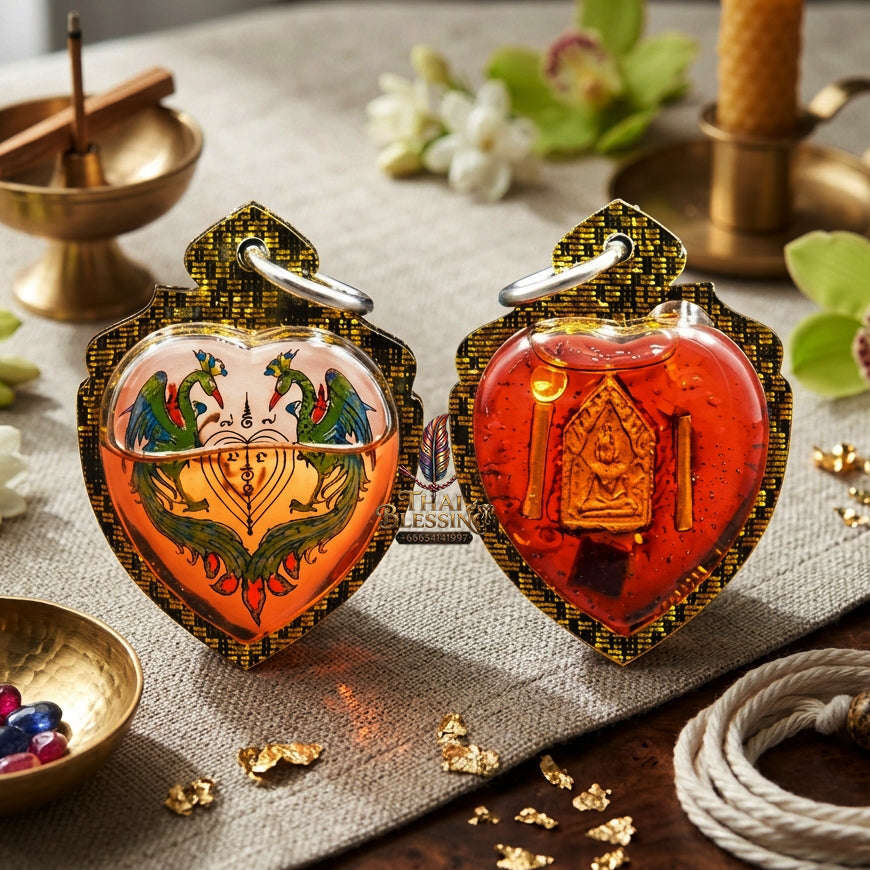 ✨ [The Sovereign of Infinite Solar Prestige & Magnetic Allure: The 2026 "Grand-Master" Edition] Sacred "Locket Phaya Yung Thong (The Golden Peacock Sovereign)" – Special "Maha Sane-Oil" Thai Blessing Co By RURUECHA