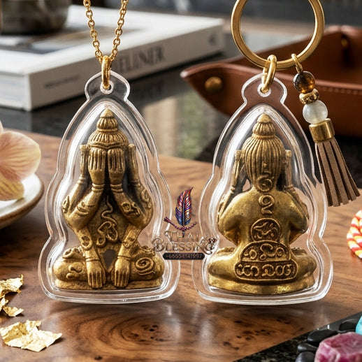 ✨ [The Sovereign of Infinite Stillness: The 2010 Master-Edition] Sacred "Phra Pit Ta Phakhawam Pati" (The Buddha of Inner Wealth) – Special "Thong Buak" (Sacred Brass Alloy) – "Duang Maha Sethi" (Great Wealth & Protection) Thai Blessing Co By