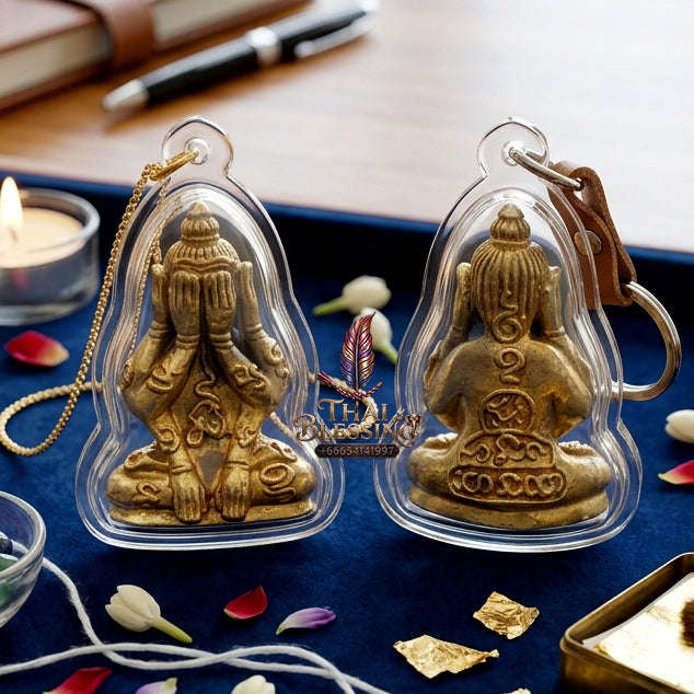 ✨ [The Sovereign of Infinite Stillness: The 2010 Master-Edition] Sacred "Phra Pit Ta Phakhawam Pati" (The Buddha of Inner Wealth) – Special "Thong Buak" (Sacred Brass Alloy) – "Duang Maha Sethi" (Great Wealth & Protection) Thai Blessing Co By