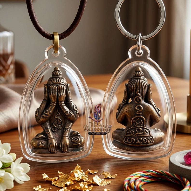 ✨ [The Sovereign of Infinite Stillness: The 2010 Master-Edition] Sacred "Phra Pit Ta Phakhawam Pati" (The Buddha of Inner Wealth) – Special "Thong Daeng Rom Dam" (Black-Oxidized Copper) – "Duang Maha Sethi" (Great Wealth & Protection) Thai