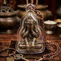 ✨ [The Sovereign of Infinite Stillness: The 2010 Master-Edition] Sacred "Phra Pit Ta Phakhawam Pati" (The Buddha of Inner Wealth) – Special "Thong Daeng Rom Dam" (Black-Oxidized Copper) – "Duang Maha Sethi" (Great Wealth & Protection) Thai