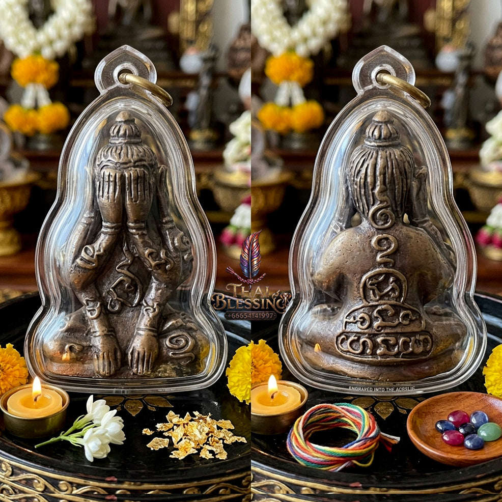 ✨ [The Sovereign of Infinite Stillness: The 2010 Master-Edition] Sacred "Phra Pit Ta Phakhawam Pati" (The Buddha of Inner Wealth) – Special "Thong Daeng Rom Dam" (Black-Oxidized Copper) – "Duang Maha Sethi" (Great Wealth & Protection) Thai