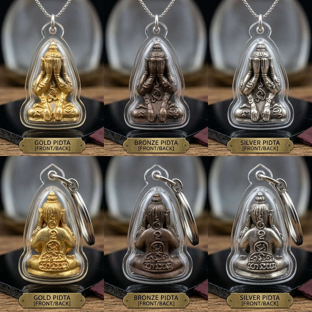 ✨ [The Sovereign of Infinite Stillness: The 2010 Master-Edition] Sacred "Phra Pit Ta Phakhawam Pati" (The Buddha of Inner Wealth) – Special "Thong Khao" (Sacred White Alloy) – "Duang Maha Sethi" (Great Wealth & Protection) Thai Blessing Co By
