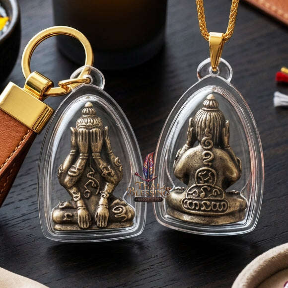 ✨ [The Sovereign of Infinite Stillness: The 2010 Master-Edition] Sacred "Phra Pit Ta Phakhawam Pati" (The Buddha of Inner Wealth) – Special "Thong Khao" (Sacred White Alloy) – "Duang Maha Sethi" (Great Wealth & Protection) Thai Blessing Co By
