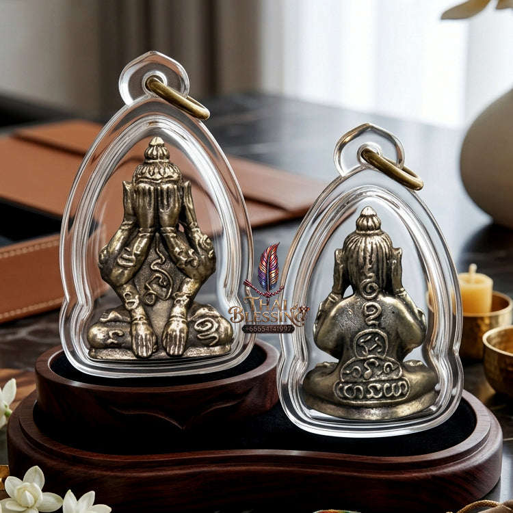✨ [The Sovereign of Infinite Stillness: The 2010 Master-Edition] Sacred "Phra Pit Ta Phakhawam Pati" (The Buddha of Inner Wealth) – Special "Thong Khao" (Sacred White Alloy) – "Duang Maha Sethi" (Great Wealth & Protection) Thai Blessing Co By
