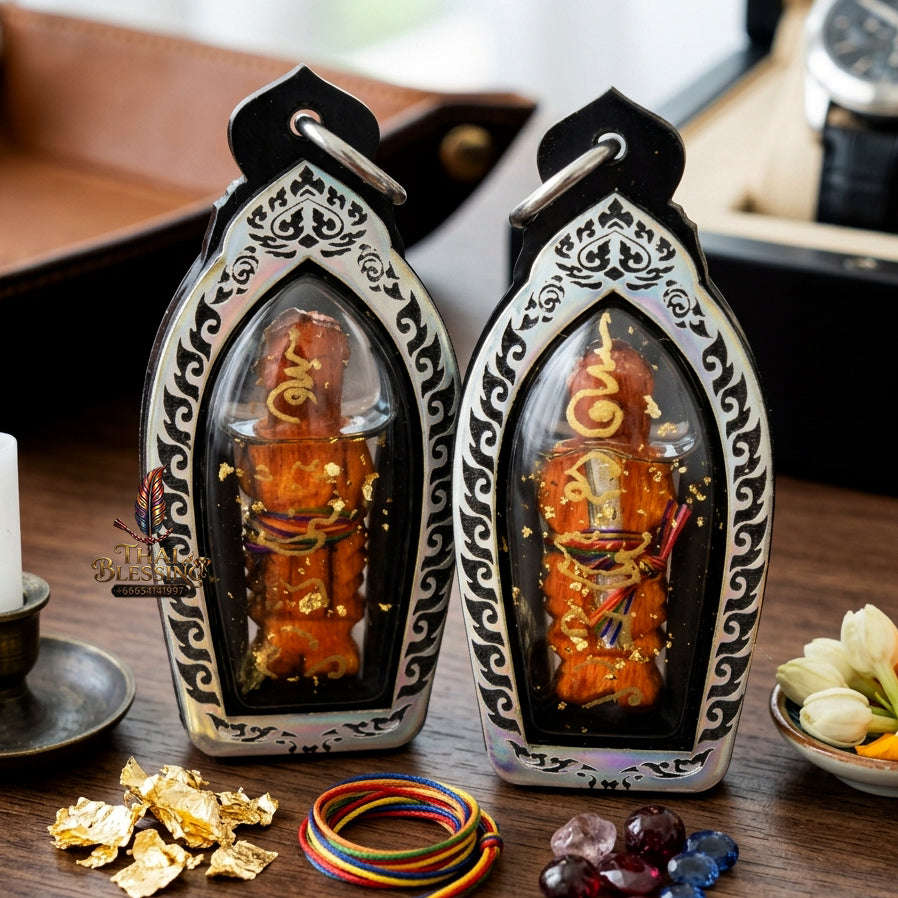✨ [The Sovereign of Infinite Support: The 2024 "Sacred Wood" Master-Edition] Sacred "Kuman Thong (Khanun-Tay-Phrai)" (The Golden Child of Divine Support) – Special "Sacred-Oil & Rare-Wood Matrix" Immersion Thai Blessing Co By RURUECHA