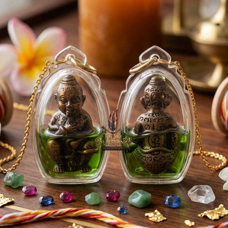 ✨ [The Sovereign of Infinite Sustenance & Unending Fortune: The 2026 "Grand-Master" Edition] Sacred "Kuman Dut Rok Udom Chok Udom Sap (The Golden Child of Eternal Sustenance & Abundance)" – Special "Samlit-Bronze & Prosperity-Oil"