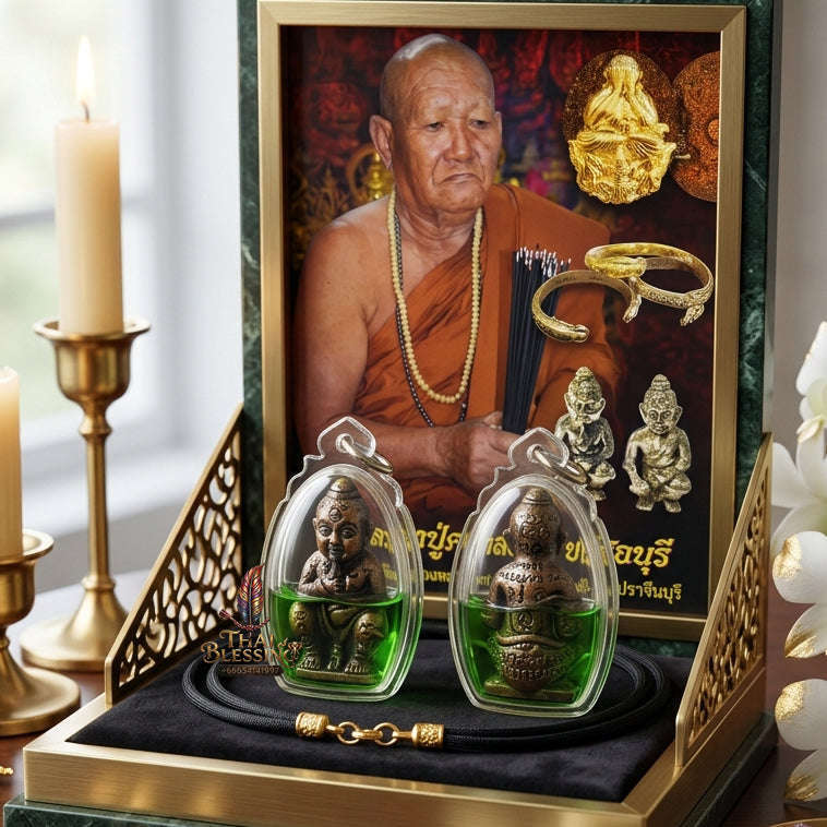 ✨ [The Sovereign of Infinite Sustenance & Unending Fortune: The 2026 "Grand-Master" Edition] Sacred "Kuman Dut Rok Udom Chok Udom Sap (The Golden Child of Eternal Sustenance & Abundance)" – Special "Samlit-Bronze & Prosperity-Oil"