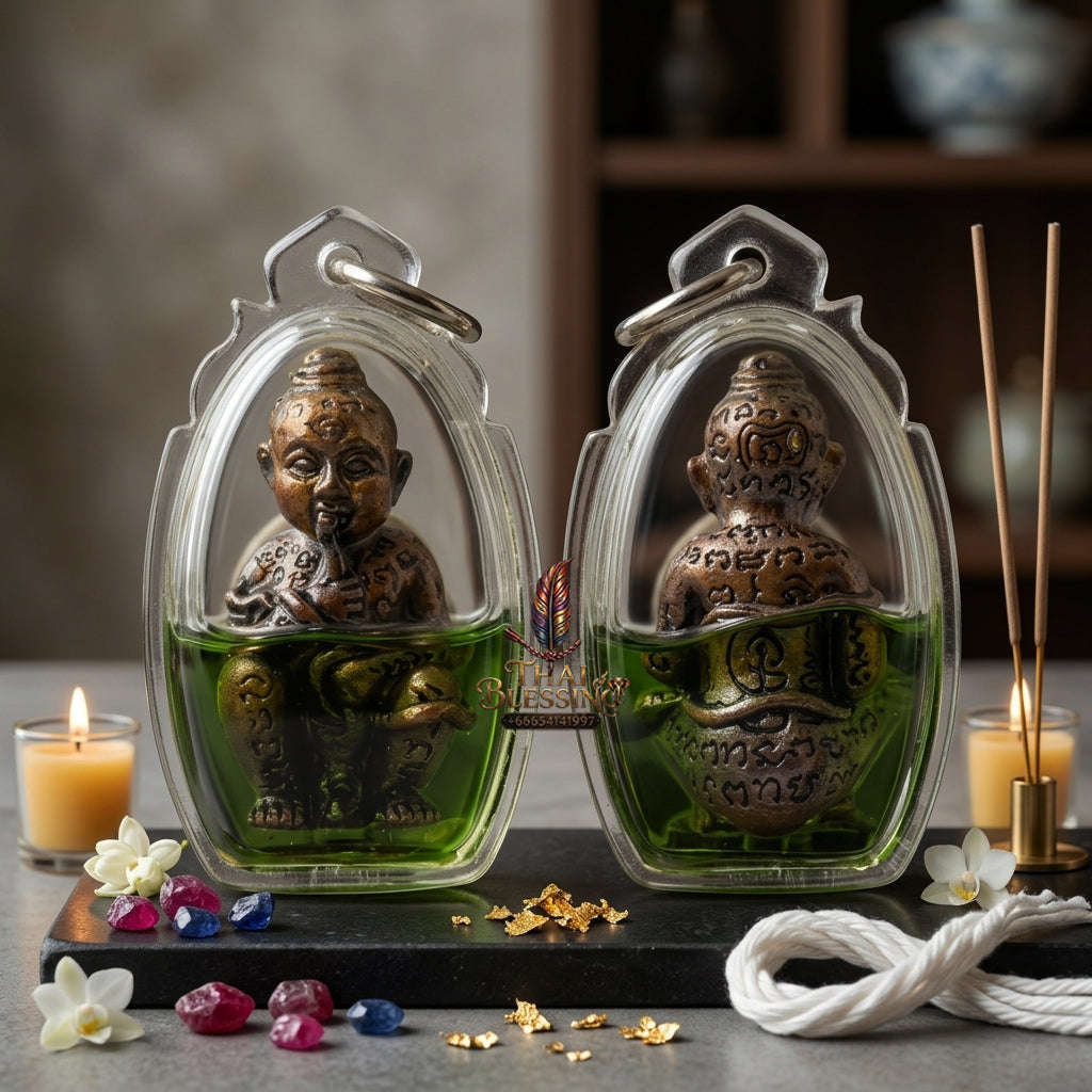 ✨ [The Sovereign of Infinite Sustenance & Unending Fortune: The 2026 "Grand-Master" Edition] Sacred "Kuman Dut Rok Udom Chok Udom Sap (The Golden Child of Eternal Sustenance & Abundance)" – Special "Samlit-Bronze & Prosperity-Oil"