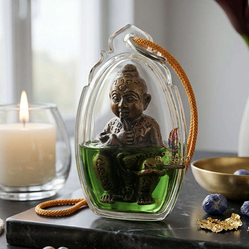 ✨ [The Sovereign of Infinite Sustenance & Unending Fortune: The 2026 "Grand-Master" Edition] Sacred "Kuman Dut Rok Udom Chok Udom Sap (The Golden Child of Eternal Sustenance & Abundance)" – Special "Samlit-Bronze & Prosperity-Oil"