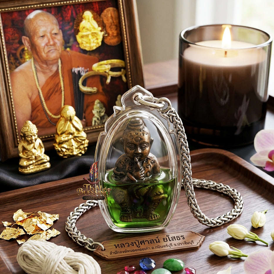 ✨ [The Sovereign of Infinite Sustenance & Unending Fortune: The 2026 "Grand-Master" Edition] Sacred "Kuman Dut Rok Udom Chok Udom Sap (The Golden Child of Eternal Sustenance & Abundance)" – Special "Samlit-Bronze & Prosperity-Oil"