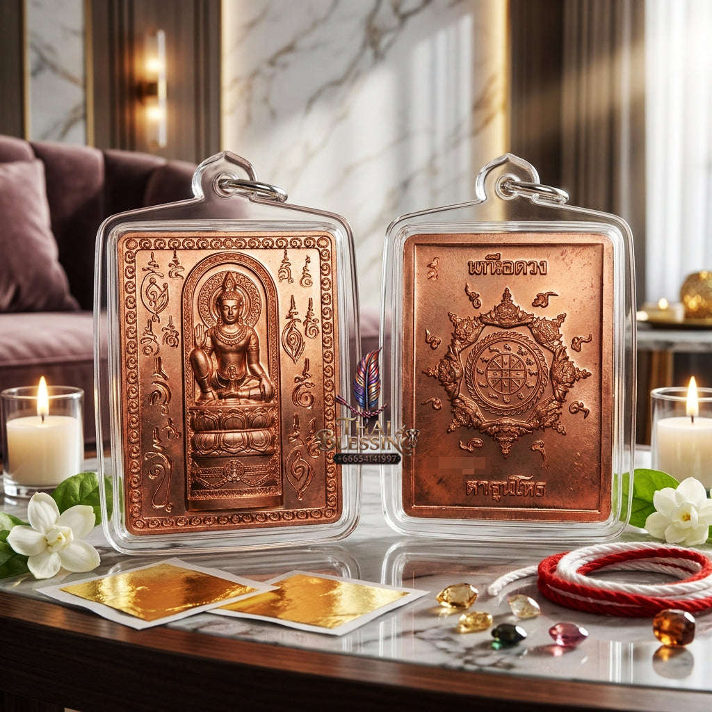 ✨ [The Sovereign of Infinite Transcedence: The 2025 Master-Edition] Sacred "Rian Stamp - Ta Khun Hon" (The Celestial Astrologer's Master-Seal) – Jatukam Rammathep "Nuea Thong Daeng Boran" (Ancient Copper) – "Nuea Duang" (Beyond Destiny) Series