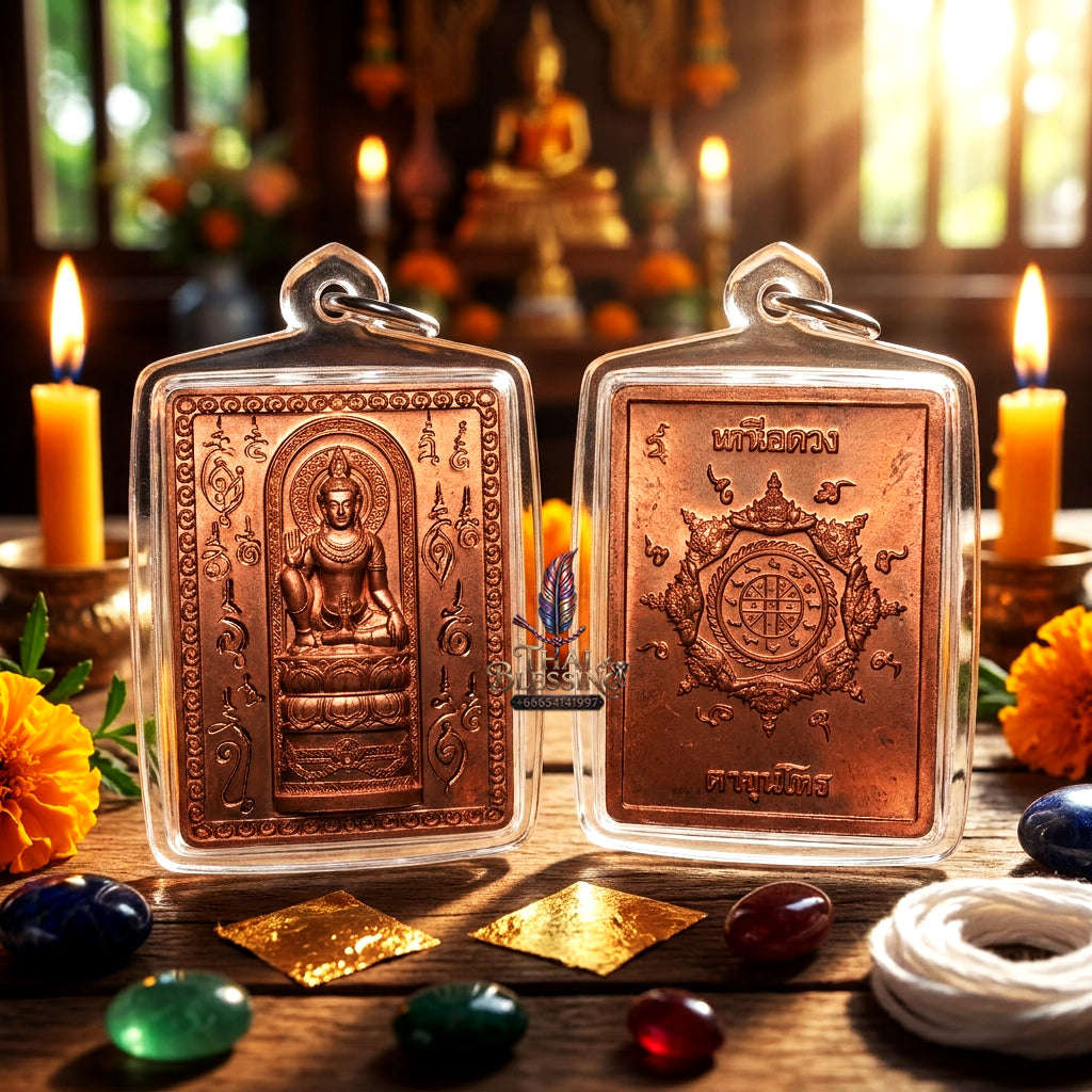 ✨ [The Sovereign of Infinite Transcedence: The 2025 Master-Edition] Sacred "Rian Stamp - Ta Khun Hon" (The Celestial Astrologer's Master-Seal) – Jatukam Rammathep "Nuea Thong Daeng Boran" (Ancient Copper) – "Nuea Duang" (Beyond Destiny) Series
