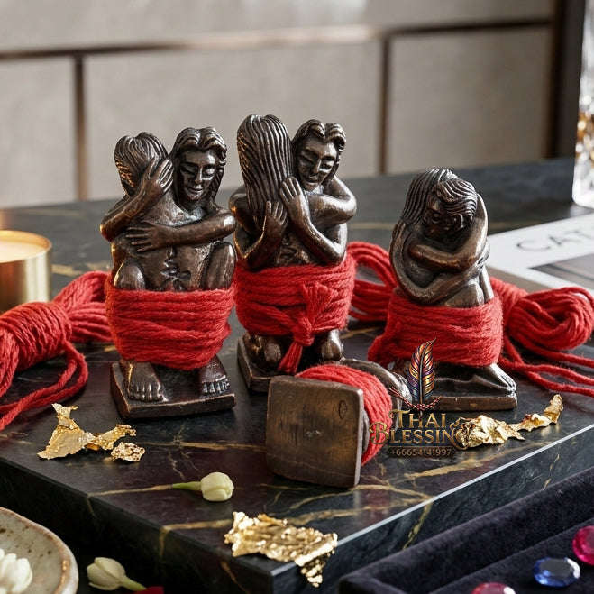 ✨ [The Sovereign of Infinite Union: Ancient Patina Edition] Sacred "Inn Kham" (The Classic Inn) – Masterpiece Edition in Oxidized Bronze (Rom Dam) – Consecrated by the Legendary Master, Ajarn Prakong Roon-Charoen (2018) Thai Blessing Co By