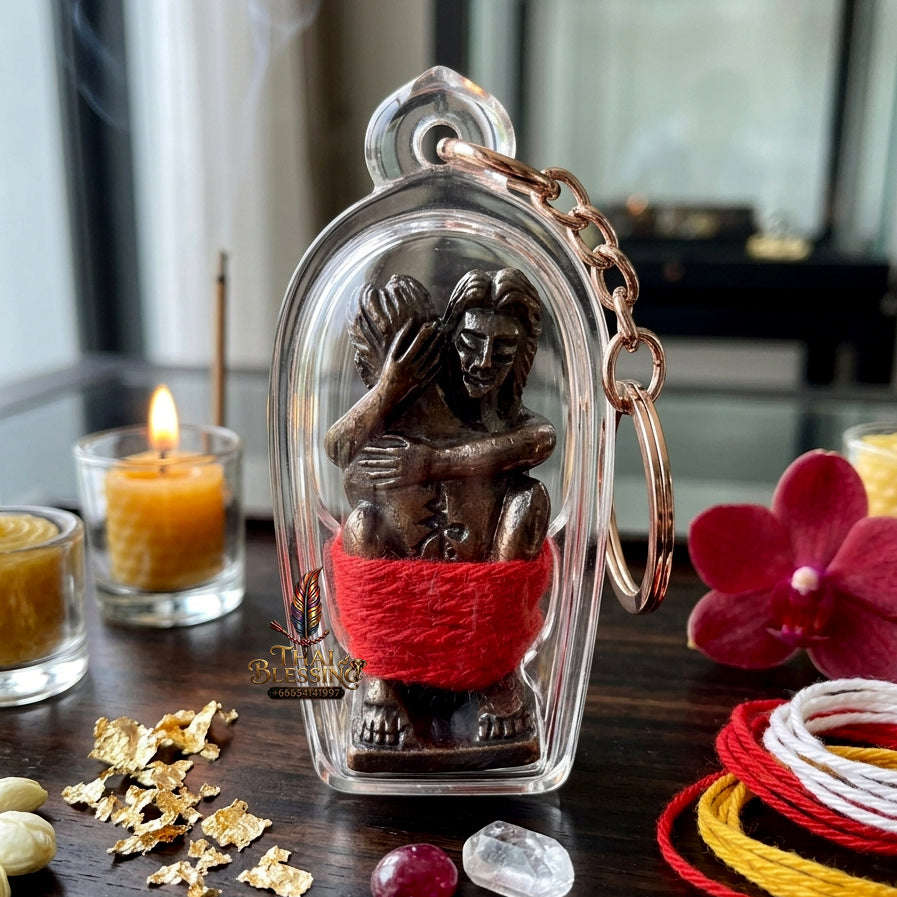 ✨ [The Sovereign of Infinite Union: Ancient Patina Edition] Sacred "Inn Kham" (The Classic Inn) – Masterpiece Edition in Oxidized Bronze (Rom Dam) – Consecrated by the Legendary Master, Ajarn Prakong Roon-Charoen (2018) Thai Blessing Co By