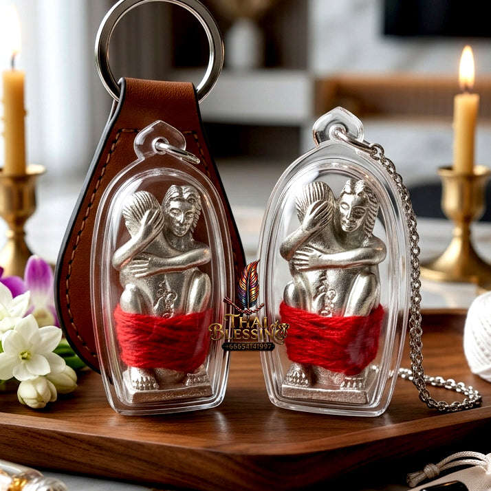 ✨ [The Sovereign of Infinite Union] Sacred "Inn Kham" (The Golden Inn) – Masterpiece Edition in Silver-Plated Bronze – Consecrated by the Legendary Master, Ajarn Prakong Roon-Charoen (2018) Thai Blessing Co By RURUECHA