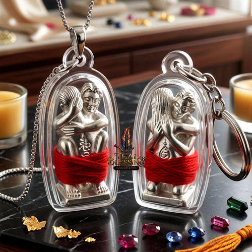 ✨ [The Sovereign of Infinite Union] Sacred "Inn Kham" (The Golden Inn) – Masterpiece Edition in Silver-Plated Bronze – Consecrated by the Legendary Master, Ajarn Prakong Roon-Charoen (2018) Thai Blessing Co By RURUECHA