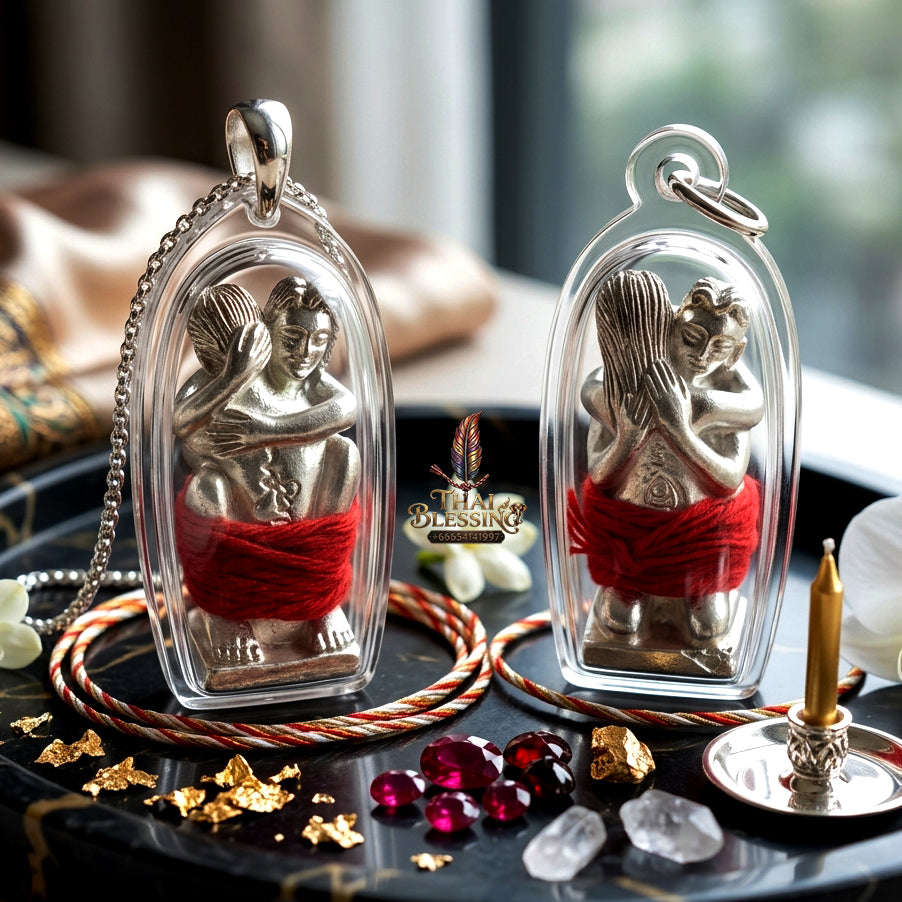 ✨ [The Sovereign of Infinite Union] Sacred "Inn Kham" (The Golden Inn) – Masterpiece Edition in Silver-Plated Bronze – Consecrated by the Legendary Master, Ajarn Prakong Roon-Charoen (2018) Thai Blessing Co By RURUECHA