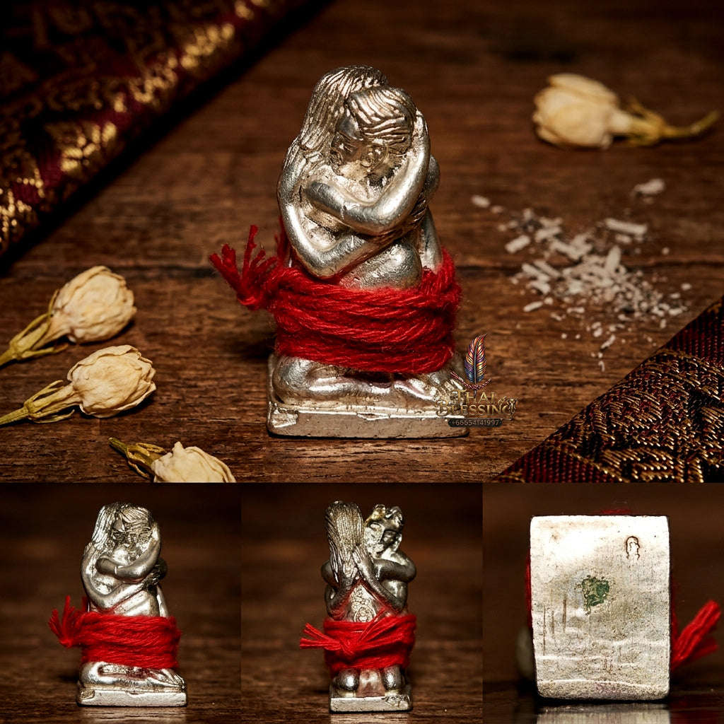 ✨ [The Sovereign of Infinite Union] Sacred "Inn Kham" (The Golden Inn) – Masterpiece Edition in Silver-Plated Bronze – Consecrated by the Legendary Master, Ajarn Prakong Roon-Charoen (2018) Thai Blessing Co By RURUECHA