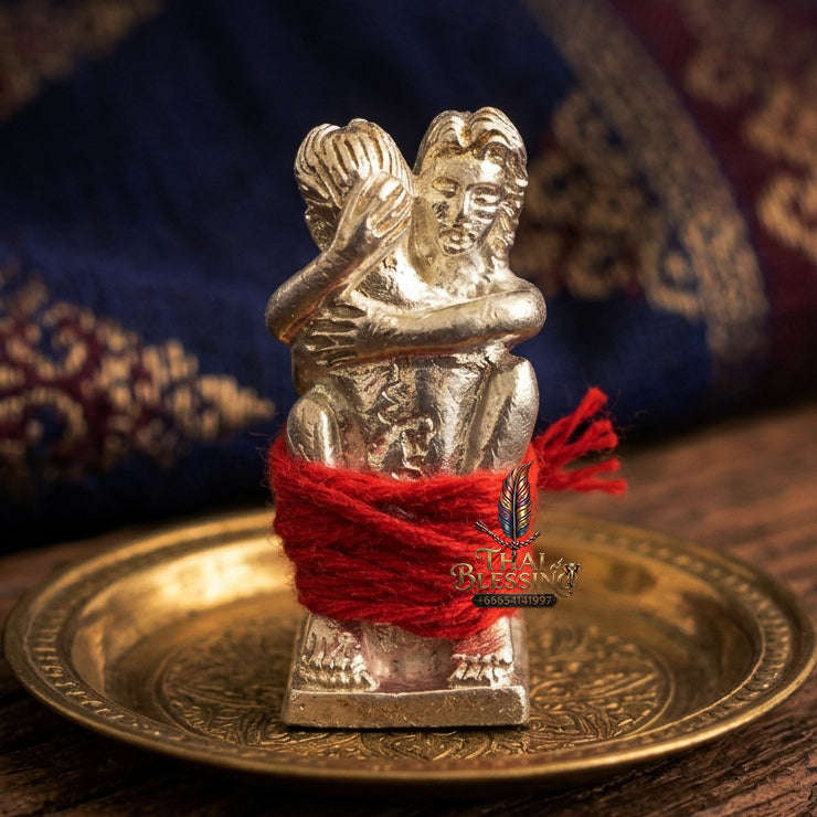 ✨ [The Sovereign of Infinite Union] Sacred "Inn Kham" (The Golden Inn) – Masterpiece Edition in Silver-Plated Bronze – Consecrated by the Legendary Master, Ajarn Prakong Roon-Charoen (2018) Thai Blessing Co By RURUECHA